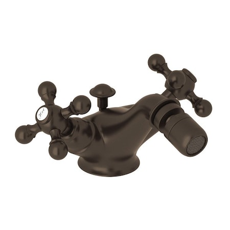 Rohl Cisal Single Hole Bidet Faucet In Tuscan Brass AC55X-TCB